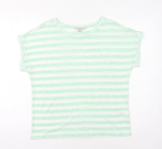 Womens UK Size 10 Laura Ashley Green Basic T-Shirt