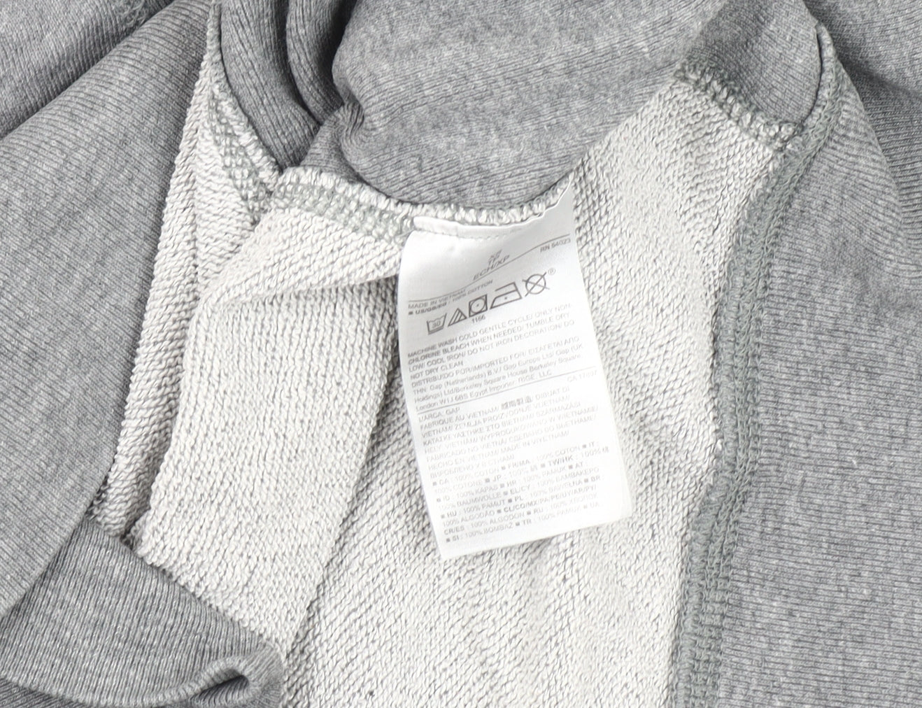Mens UK Size XS Gap Grey Pullover Sweatshirt