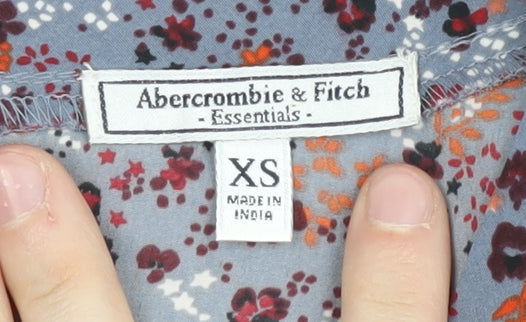 Womens UK Size XS Abercrombie & Fitch Multicoloured Basic Blouse