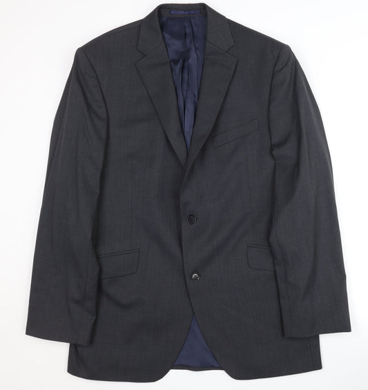 Mens UK Size 44 Austin Reed Regular Grey Suit Jacket