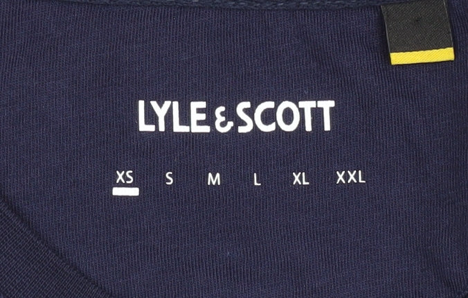 Lyle & Scott Men's Blue Graphic Print T-Shirt XS