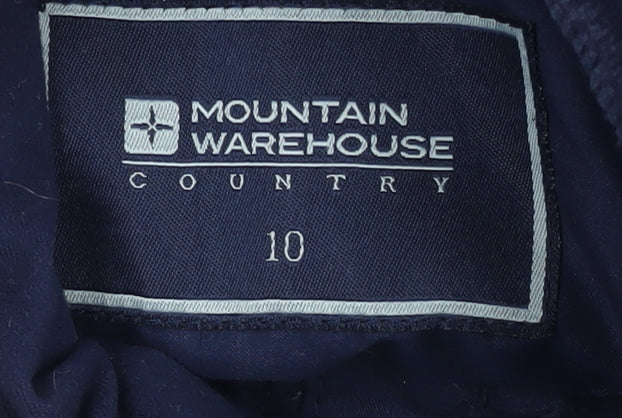 Womens UK Size 10 Mountain Warehouse Blue Quilted Coat