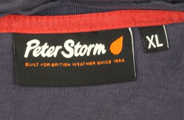 Peter Storm Men's Blue XL Crew Neck T-Shirt