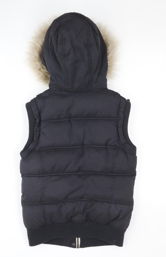 Womens UK Size 8 New Look Black Puffer Jacket