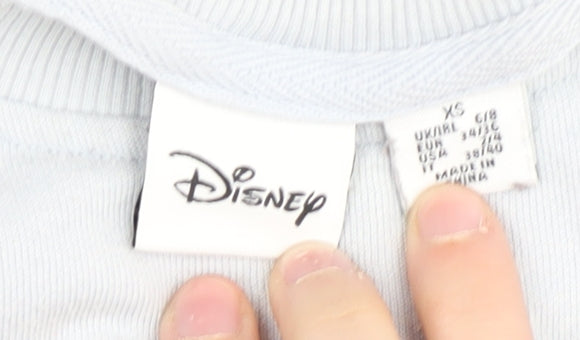 Womens UK Size XS Disney Blue Pullover Sweatshirt