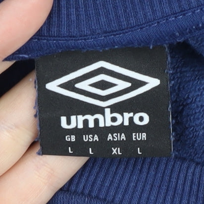 Umbro Men's Blue Pullover Sweatshirt L