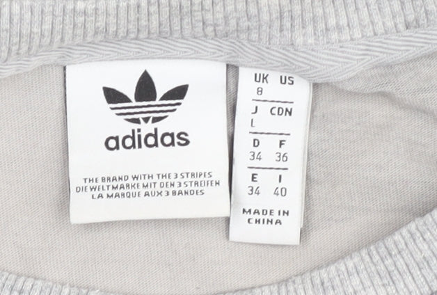 Unisex Adults UK Size 8 adidas Grey Basic T-Shirt