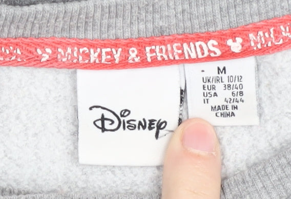 Womens UK Size M Disney Grey Pullover Sweatshirt