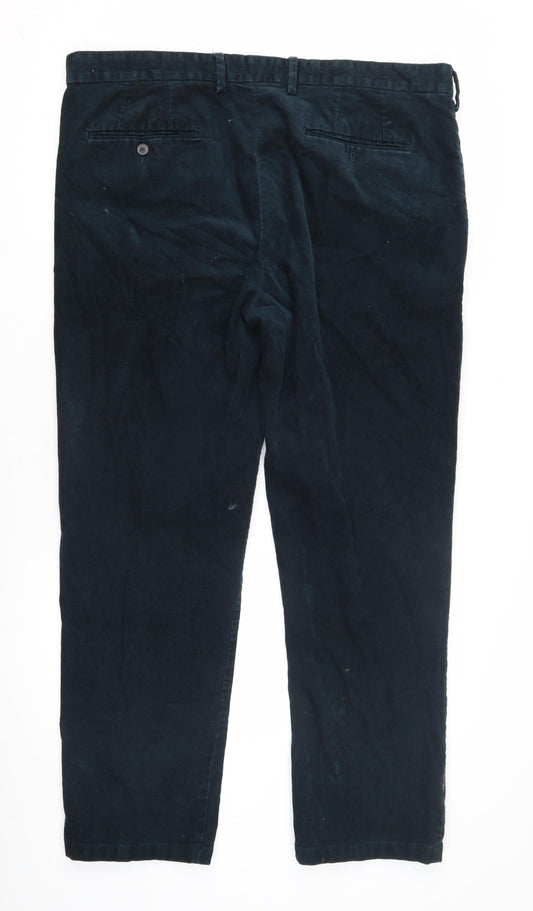 Marks and Spencer Men's Black Corduroy Trousers 40R