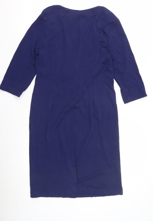 Seraphine Women's Blue Maternity Sheath Dress Size 12