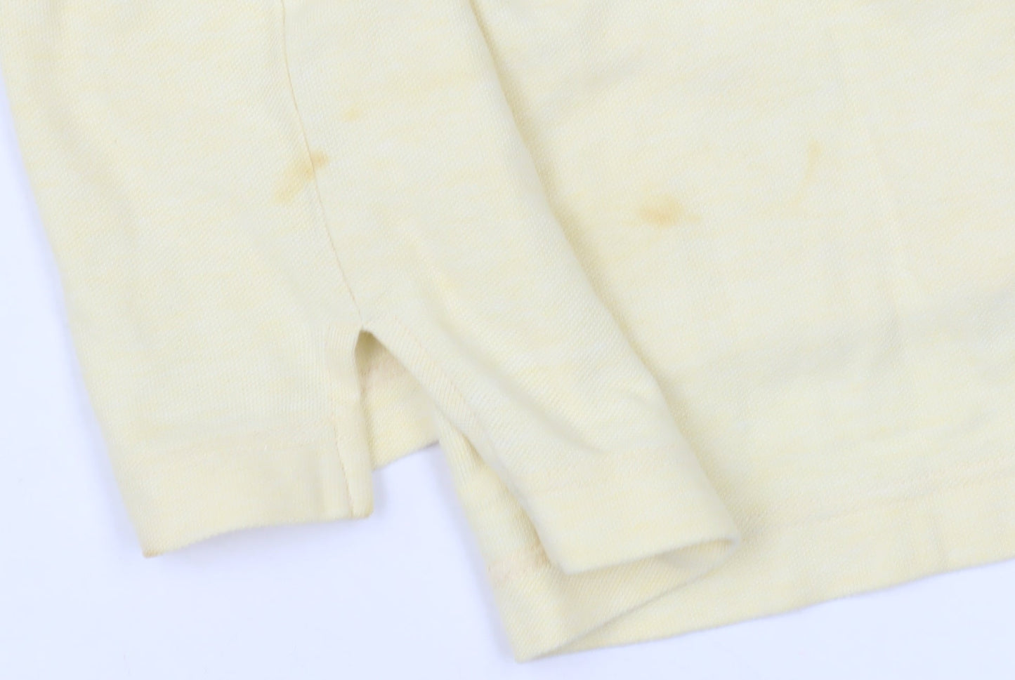 Joseph Abboud Men's Ivory Polo Shirt L Short Sleeve