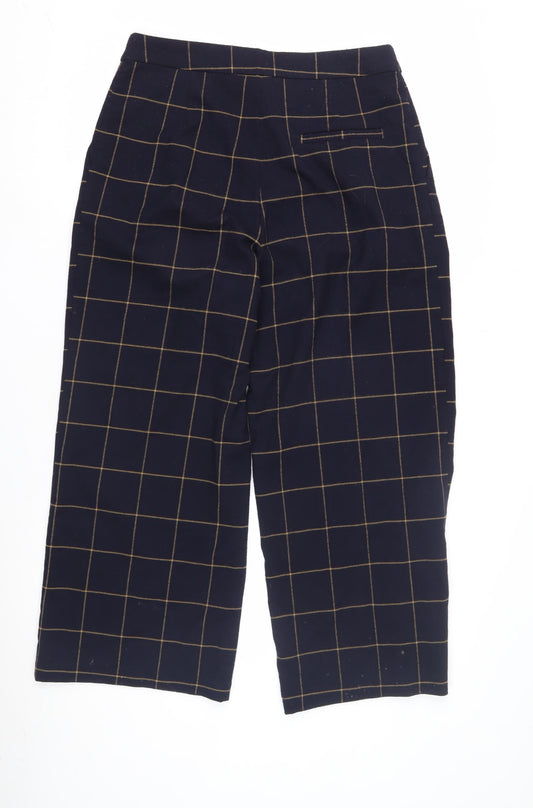 Womens UK Size 12 Monki Relaxed Fit Casual Workwear Blue Trousers