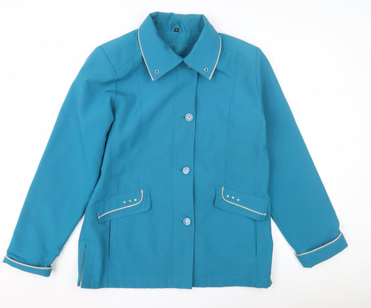 Womens UK Size 10 Finesse Blue Basic Jacket
