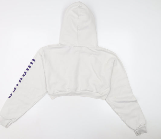 Champion Women's White Graphic Hoodie Size S