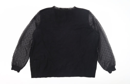 Womens UK Size XL Monsoon Black Pullover Jumper