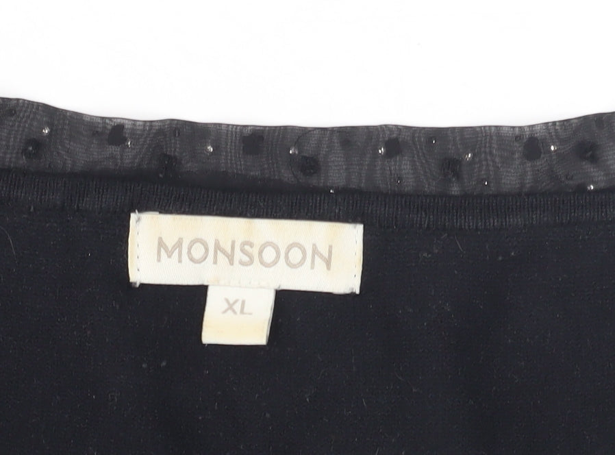 Womens UK Size XL Monsoon Black Pullover Jumper