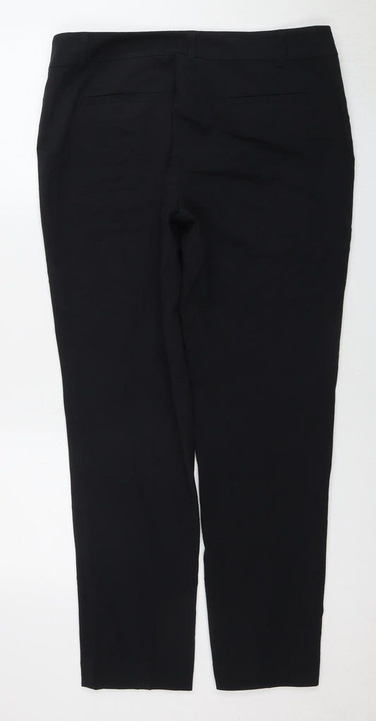 Olsen Women's Black Trousers, Size M, Elegant Style