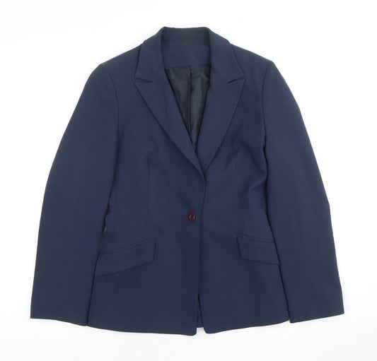 Womens UK Size 6 Anne Brooks Petites Blue Blazer