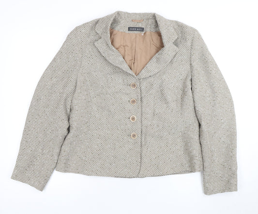 Womens UK Size 16 Alex & Co. Regular Beige Blazer