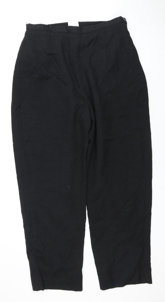 Womens UK Size 14 Eastex Regular Fit Casual Black Trousers