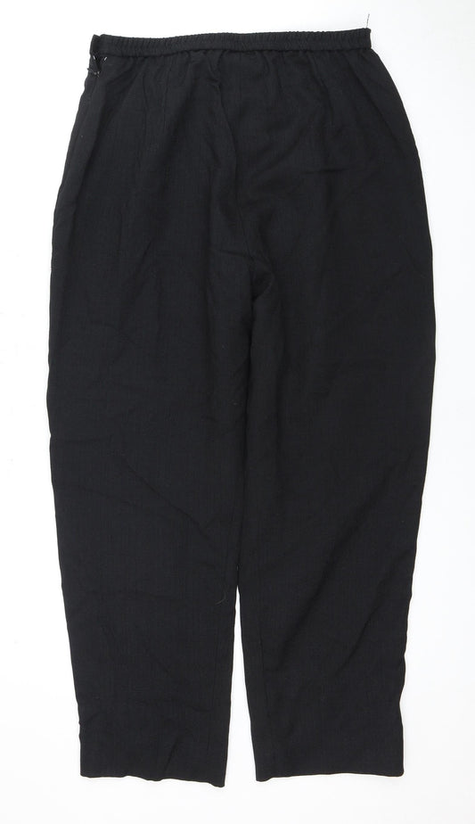 Womens UK Size 14 Eastex Regular Fit Casual Black Trousers