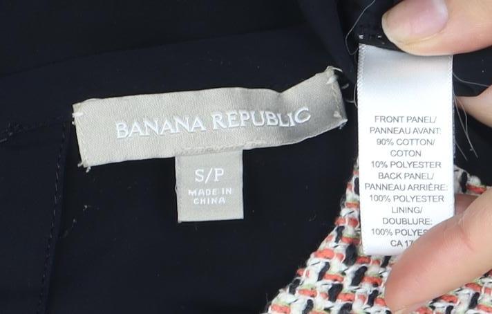 Banana Republic Women's Blouse, Black Multicolour, S