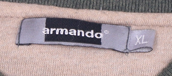 Mens UK Size XL armando Green Pullover Sweatshirt