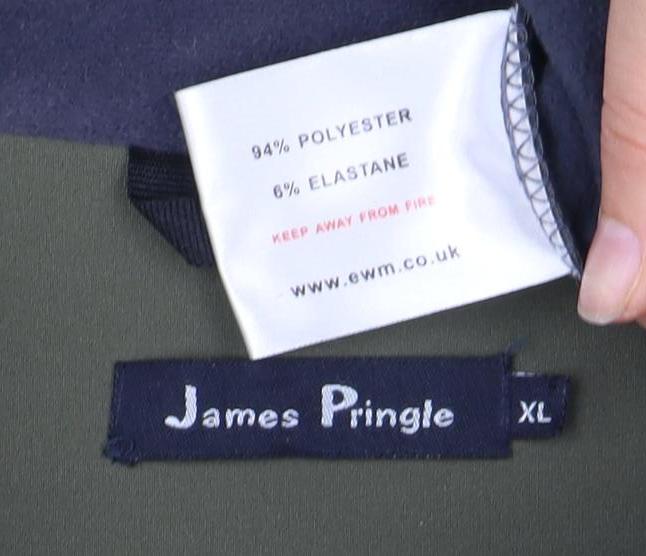 Mens UK Size XL James Pringle Green Basic Jacket