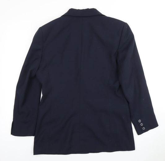 Viyella Women's Blue Blazer Size 10 Classic Fit
