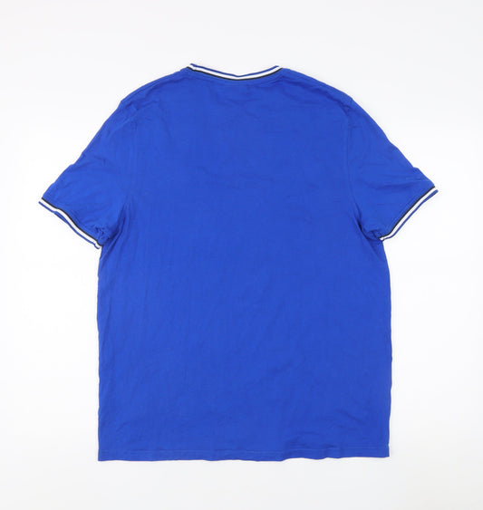 Slazenger Men's Blue M T-Shirt, Crew Neck, Short Sleeve
