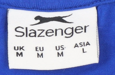Slazenger Men's Blue M T-Shirt, Crew Neck, Short Sleeve