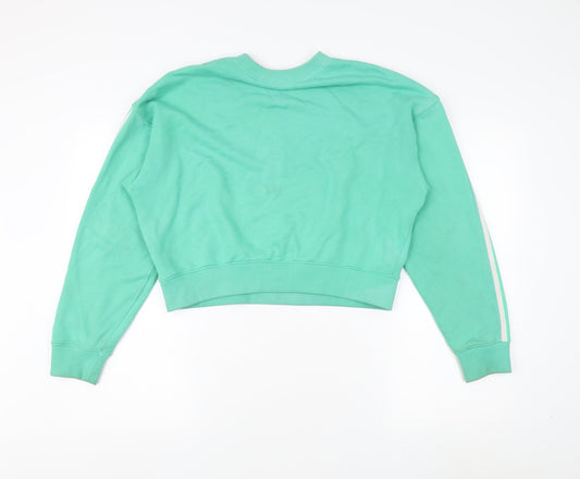 Adidas Women's Green Pullover Sweatshirt UK 8