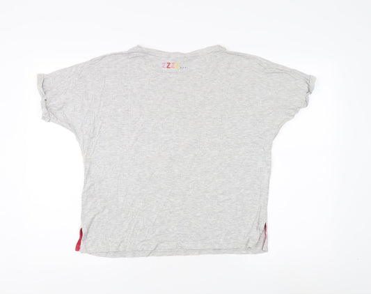 Womens UK Size S Oasis Grey Basic T-Shirt
