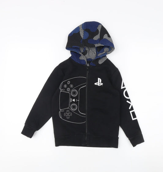 Next Boys PlayStation Black Full Zip Hoodie 5 Years