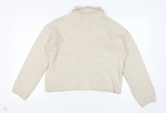 Collusion Women's Beige Button Cardigan Size 10