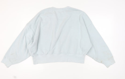 Adidas Women's Blue Sweatshirt Size 16 Relaxed Fit