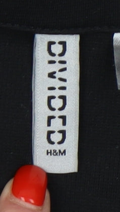 H&M Divided Women's Black Blazer M Regular Fit