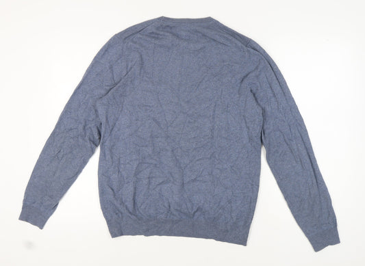 John Lewis Men's Blue Pullover Knit Jumper M