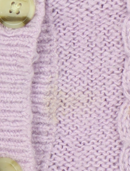Womens UK Size S AND/OR Purple Cardigan Jumper