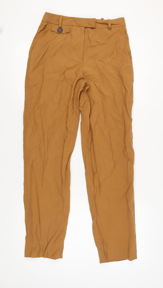 Womens UK Size S Zara Brown Trousers