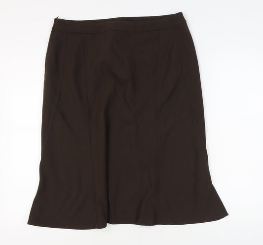 Marks and Spencer Women's Brown Knee Length Skirt
