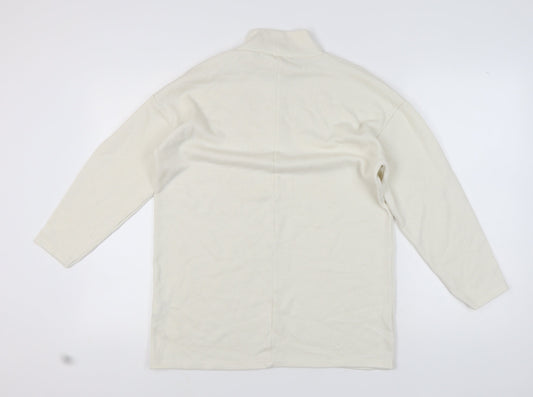 Womens UK Size S Zara Ivory Pullover Jumper