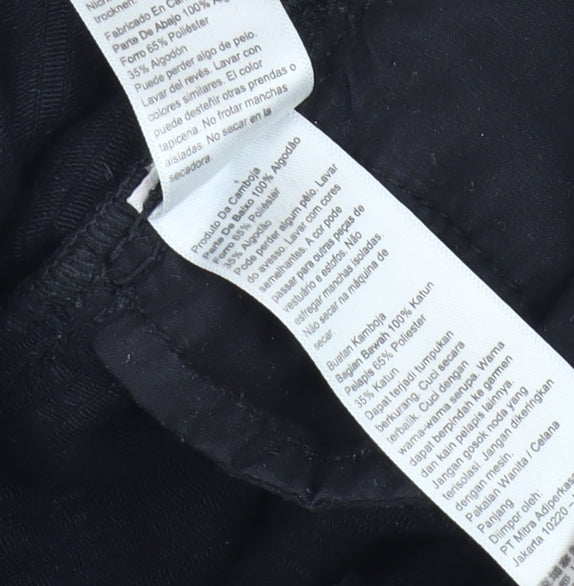 Topshop Men's Black Corduroy Trousers Size M