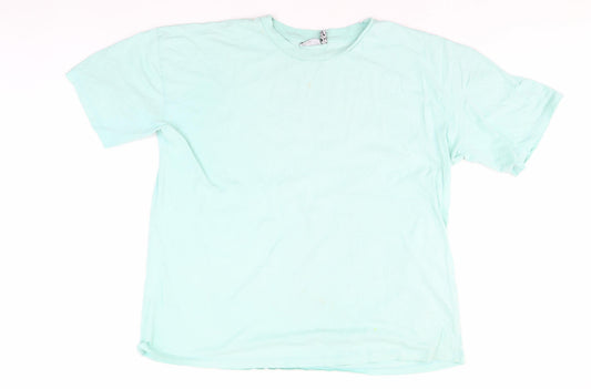 Unisex Adults UK Size 12 ASOS DESIGN Blue Basic T-Shirt