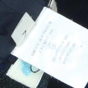 Kaliko Women's Multicoloured Plaid Wool Pencil Skirt Size 16