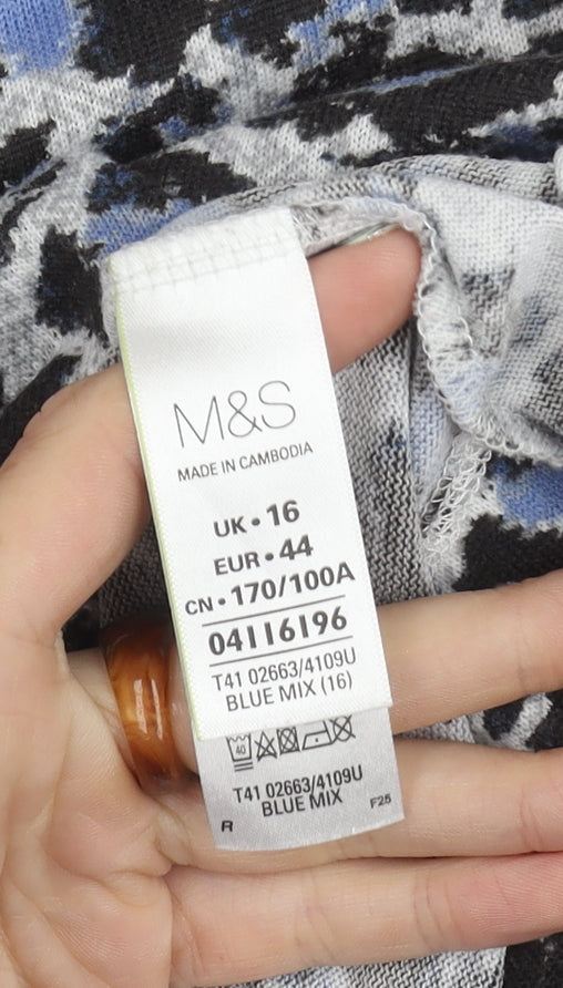 Womens UK Size 16 Marks and Spencer Blue Jumper