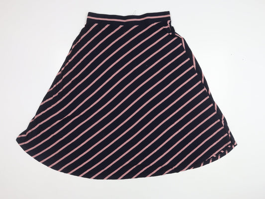 Marks and Spencer Women's A-Line Striped Skirt Size 14