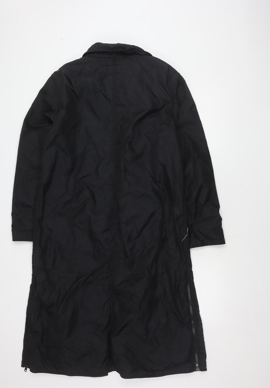 Womens UK Size M Per Una Black Trench Coat