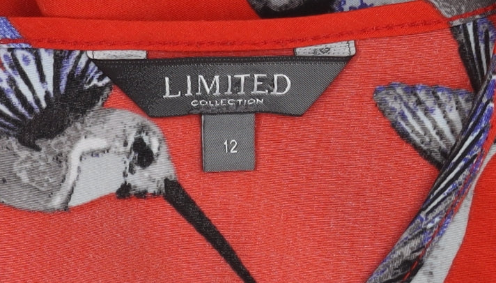 Marks and Spencer Women's Red Animal Print Dress Size 12