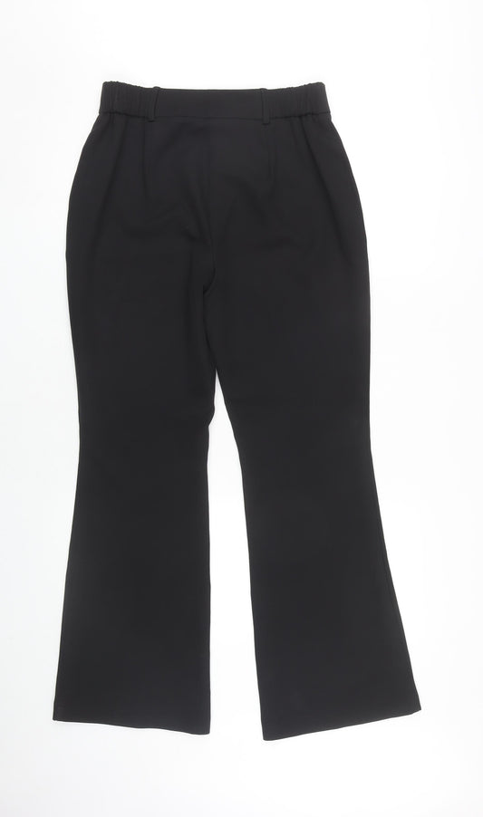 Lipsy Women's Black Flared Trousers Size 10